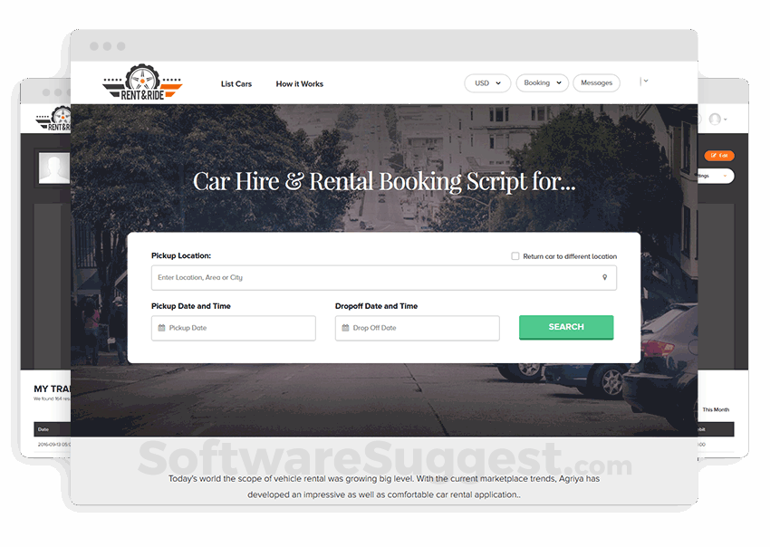 Car Rental Script - Rent&Ride Screenshot1